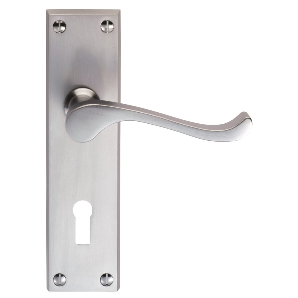 Victorian Scroll Lever on Backplate