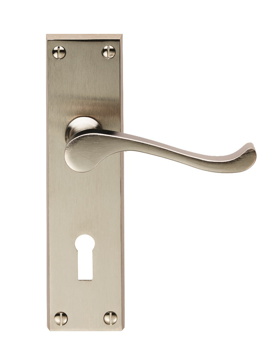 Contract Victorian Scroll Lever on Backplate