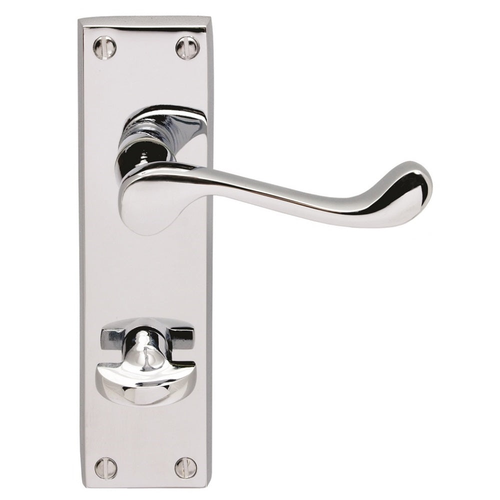 Contract Victorian Scroll Lever on Backplate