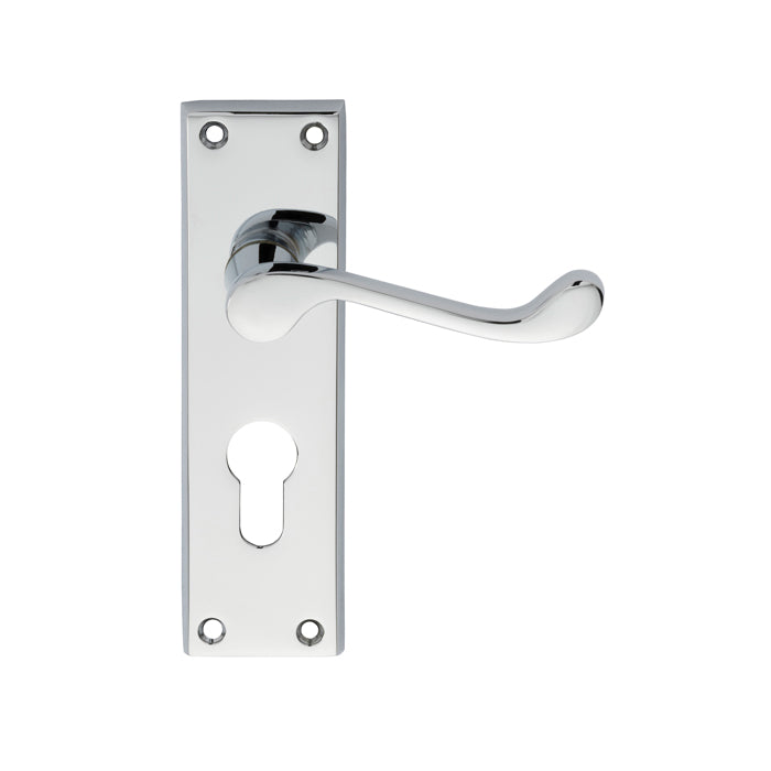 Contract Victorian Scroll Lever on Backplate