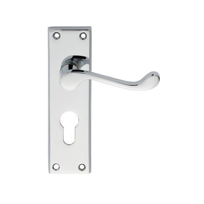 Contract Victorian Scroll Lever on Backplate