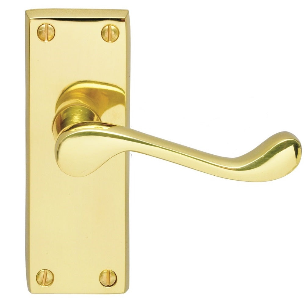 Contract Victorian Scroll Lever on Backplate