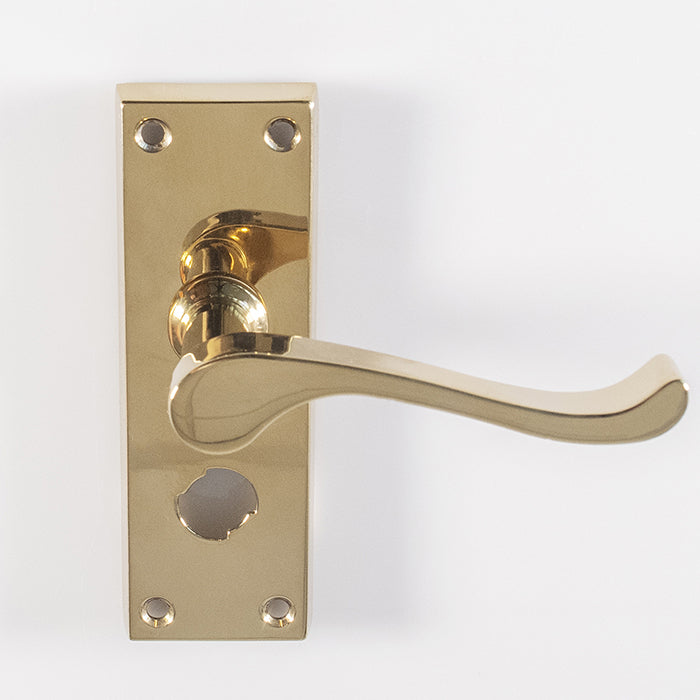 Contract Victorian Scroll Lever on Backplate