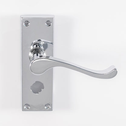 Contract Victorian Scroll Lever on Backplate