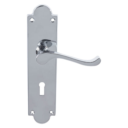 Victorian Scroll Lever On Shaped Backplate - (Contract Range)