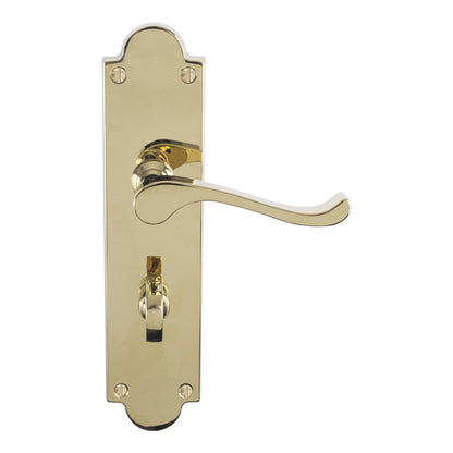 Victorian Scroll Lever On Shaped Backplate - (Contract Range)