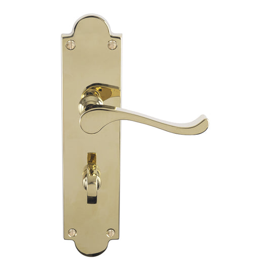 Victorian Scroll Lever On Shaped Backplate - (Contract Range)