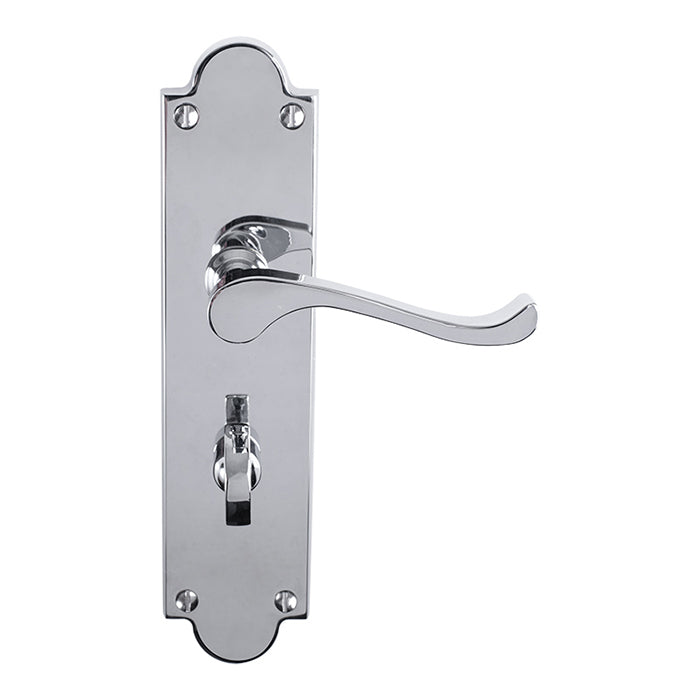 Victorian Scroll Lever On Shaped Backplate - (Contract Range)