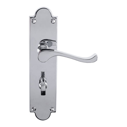 Victorian Scroll Lever On Shaped Backplate - (Contract Range)