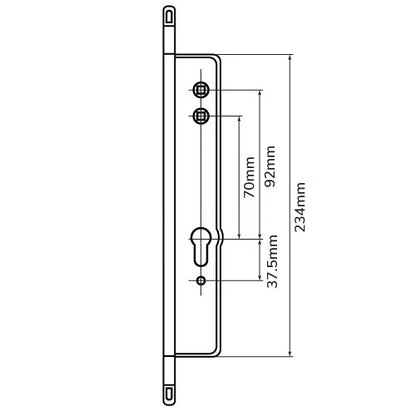Surelock Passive Door Multipoint Gearbox Lift Lever