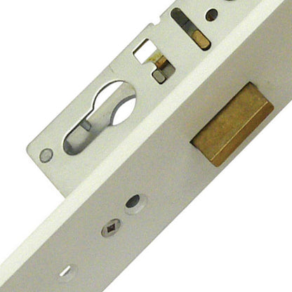 Latch Deadbolt 2 Hooks Flat 44mm White Faceplate Double Spindle Multipoint Door Lock