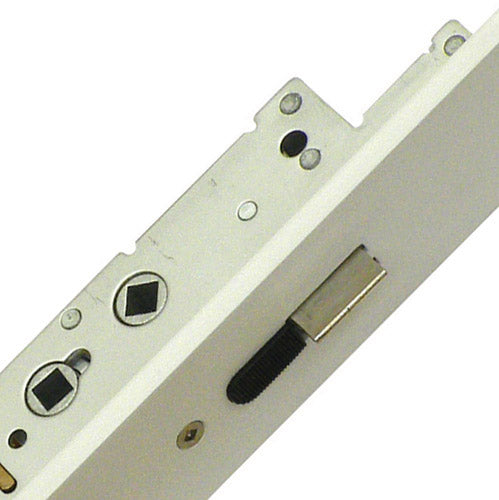 Latch Deadbolt 2 Hooks Flat 44mm White Faceplate Double Spindle Multipoint Door Lock