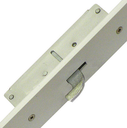 Latch Deadbolt 2 Hooks Flat 44mm White Faceplate Double Spindle Multipoint Door Lock