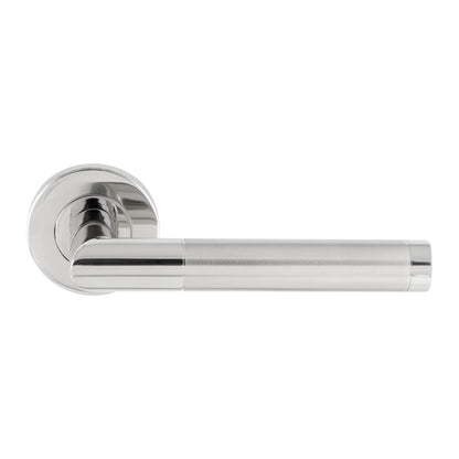 Treviri Mitred Round Bar Lever on Sprung Rose