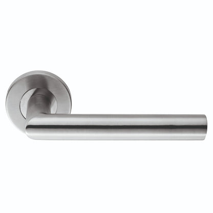 Treviri Mitred Round Bar Lever on Sprung Rose