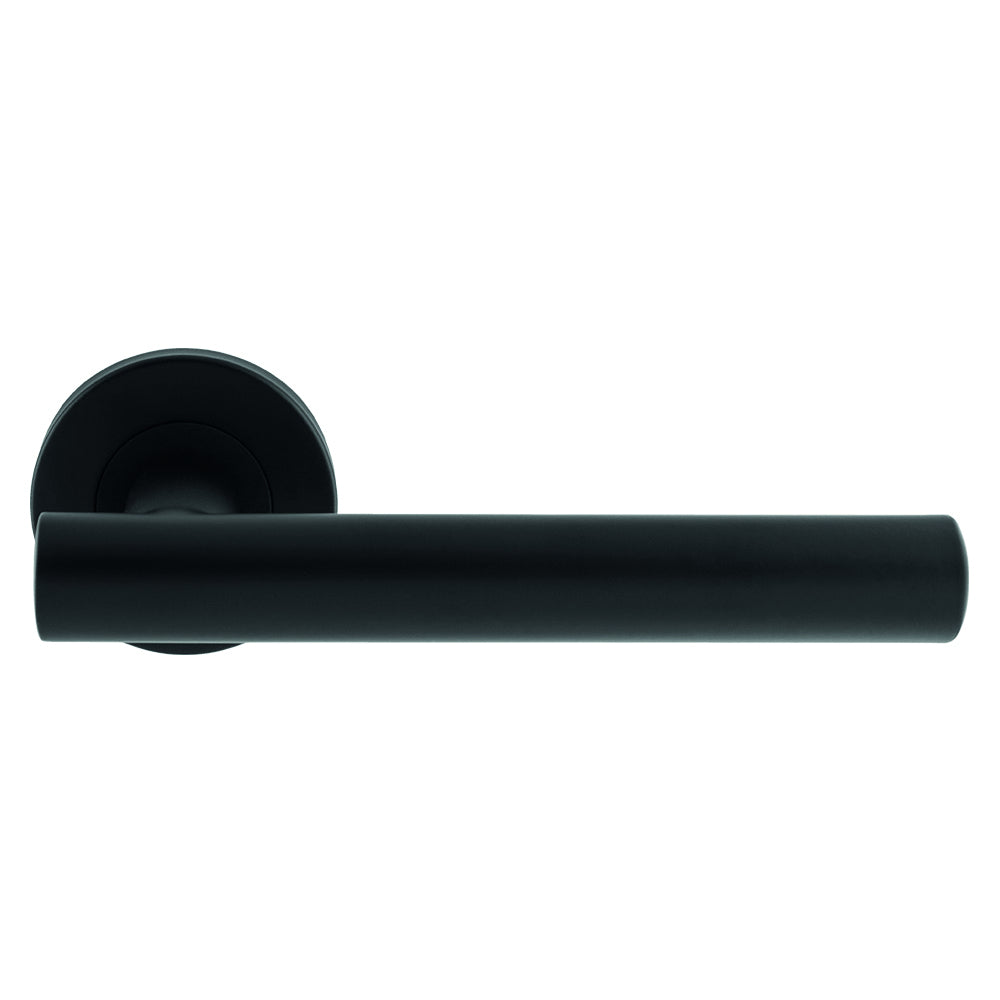 Philadelphia Lever on Sprung Push on Round Rose