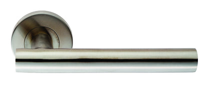 Philadelphia Lever on Sprung Push on Round Rose