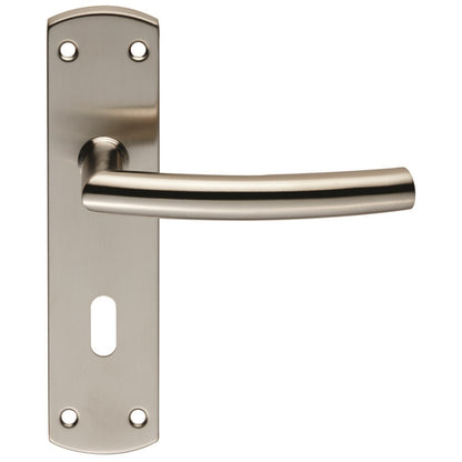 Residential Arched Lever on Backplate