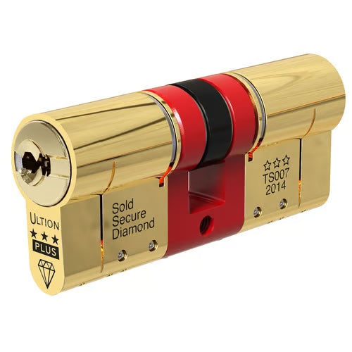 Euro Double Cylinders British Standard Kitemarked TS007 3* - Brass or Chrome Finish