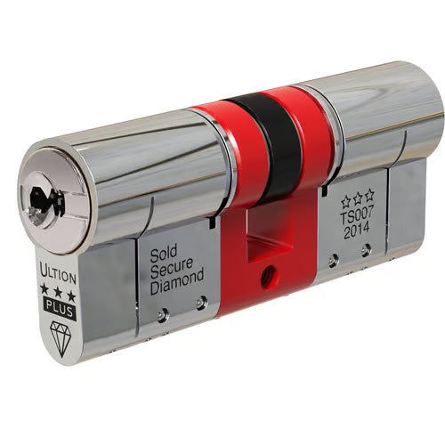 Euro Double Cylinders British Standard Kitemarked TS007 3* - Brass or Chrome Finish