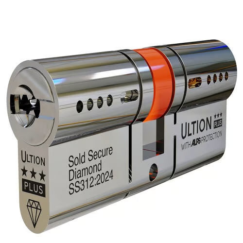 Euro Double Cylinders British Standard Kitemarked TS007 3* - Brass or Chrome Finish