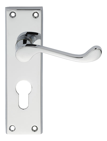 Victorian Scroll Lever on Backplate