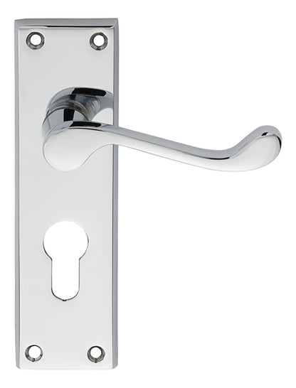 Victorian Scroll Lever on Backplate