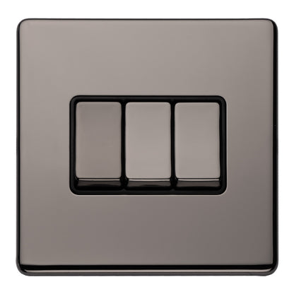 Concealed 3mm 3 Gang Switch