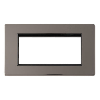 Concealed 3mm 4 Gang Module Frame