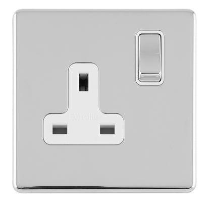 Concealed 3mm 1 Gang Socket