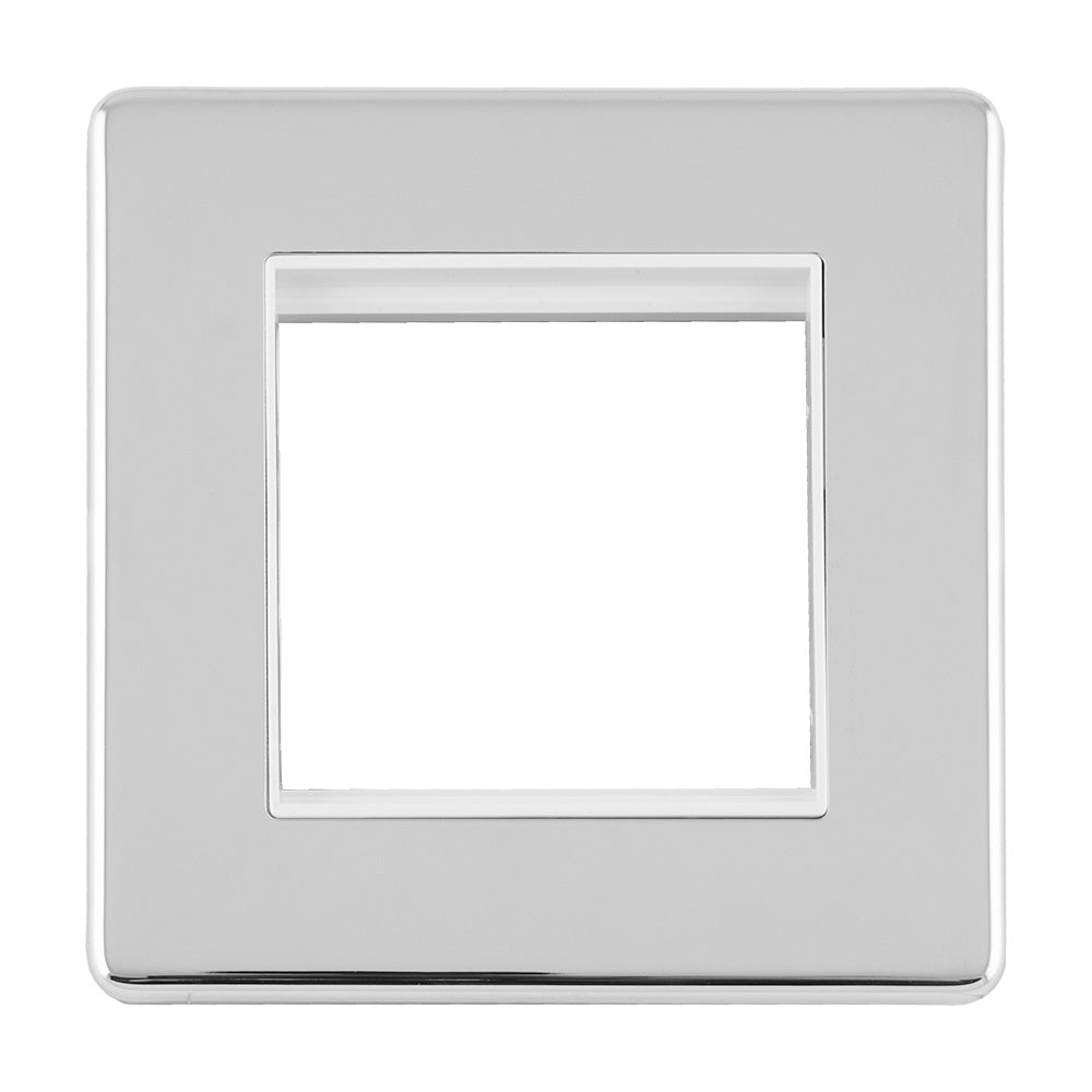 Concealed 3mm 2 Gang Module Frame