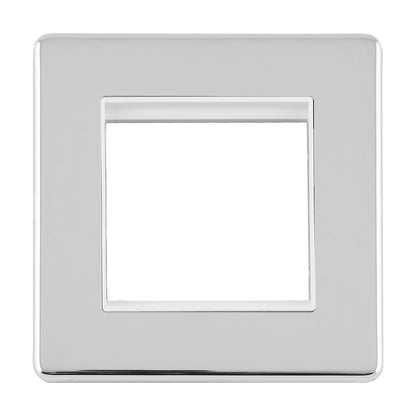 Concealed 3mm 2 Gang Module Frame