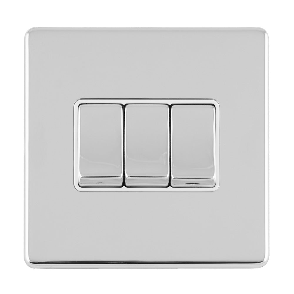 Concealed 3mm 3 Gang Switch