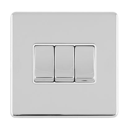 Concealed 3mm 3 Gang Switch