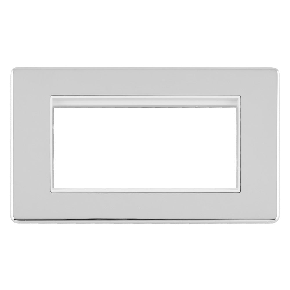Concealed 3mm 4 Gang Module Frame