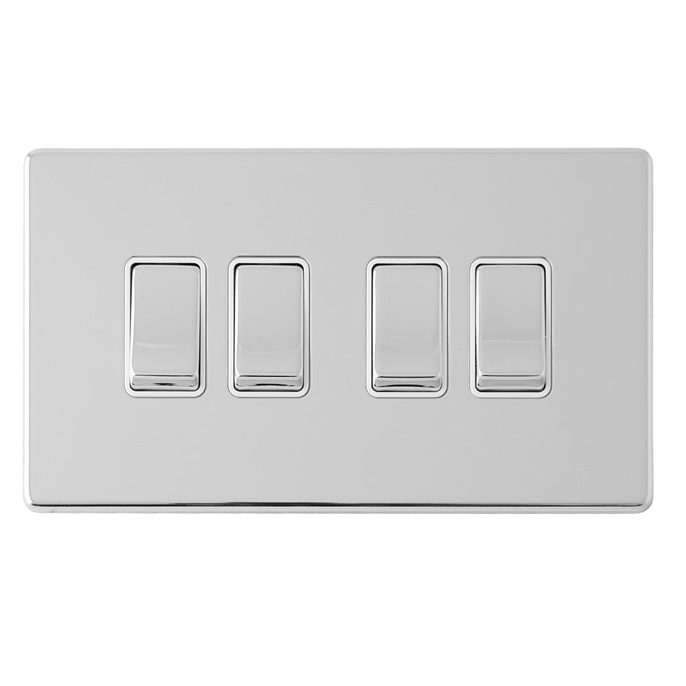 Concealed 3mm 4 Gang Switch