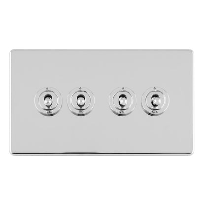Concealed 3mm 1-4 Gang Toggle Switch