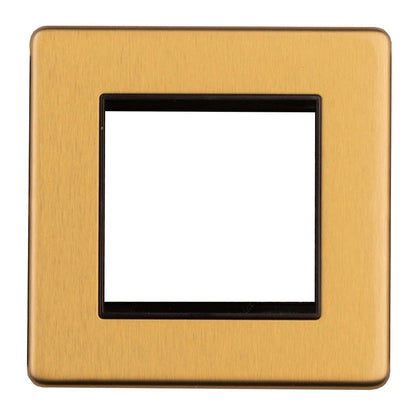 Concealed 3mm 2 Gang Module Frame