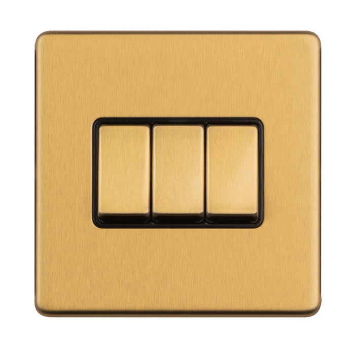 Concealed 3mm 3 Gang Switch