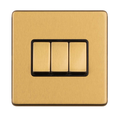 Concealed 3mm 3 Gang Switch