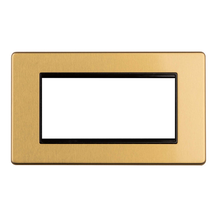 Concealed 3mm 4 Gang Module Frame