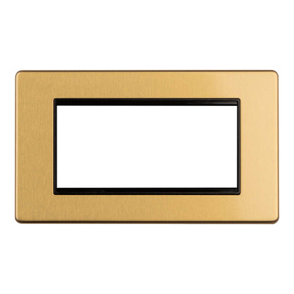 Concealed 3mm 4 Gang Module Frame