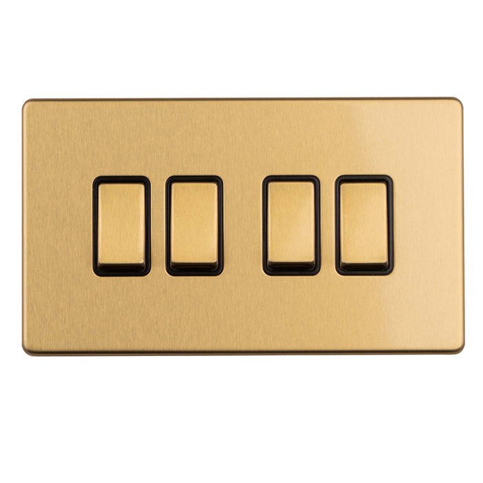 Concealed 3mm 4 Gang Switch