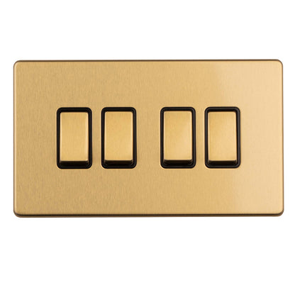 Concealed 3mm 4 Gang Switch