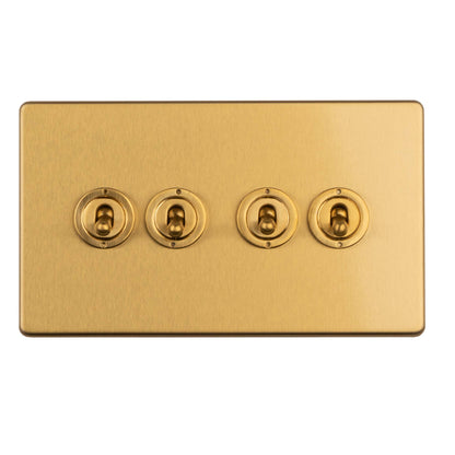 Concealed 3mm 1-4 Gang Toggle Switch