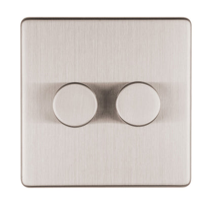 Concealed 3mm 2 Gang Dimmer - 400W