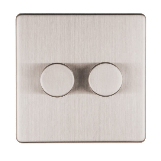 Concealed 3mm 2 Gang Dimmer - 400W