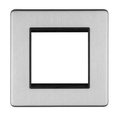 Concealed 3mm 2 Gang Module Frame