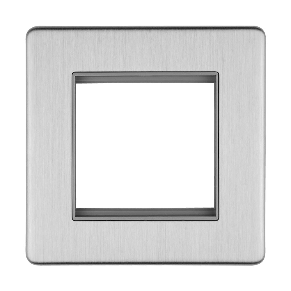 Concealed 3mm 2 Gang Module Frame