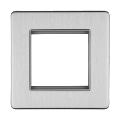 Concealed 3mm 2 Gang Module Frame